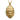 primate head pendant, gold vermeil, front view on black