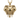 Tusked Elephant Pendant, gold vermeil, front view on white background