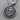 Zeus God of Thunder Pendant, oxidized, product photo on stone surface