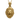 Fleur-de-Lis Lion Pendant, gold vermeil, front view on white background