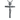 crucifix pendant in oxidized silver, front view on black background