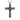 Western Cross Pendant, oxidized silver, front view on white background