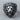 Roaring Lion Shield Ring, oxidized silver, angled studio product photo