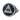 Eye of Providence Signet Ring, oxidized silver, front view on white