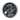 Chinese dragon skull signet ring, oxidized silver, front view on white background