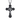 Saint Benedict Cross Pendant, oxidized silver, front view on white