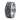 Vegusdal church ring, oxidized silver, front view on white