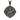 Saint Panteleimon medal pendant, front view on white background