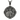 Saint Demetrius Medallion Pendant, front view on white background
