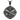 Saint Andrew apostle pendant, front view on white background