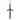 Saint Nino grapevine cross pendant, front view on white