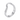 Contour wire arch ring, front view on white
