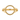 Standing loop split ring, front view on white