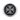 Maltese cross skull signet ring, oxidized silver, front view on white