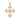 Byzantine Filigree Cross Pendant, front view on white background