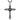 Nailed Beam Cross Pendant, oxidized silver, front view on white
