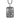 Czestochowa Black Madonna Pendant, front view on white