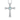 Moonstone Center Cross Pendant, front view on white background