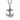 Mariner's Anchor Cross Pendant, front view on white background