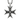 Eight Point Maltese Cross Pendant, front view on white