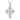 Tiny Celtic Cross Pendant, front view on white background