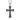Latin Cross Garnet Pendant, oxidized silver, front view on white background