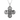 Four Way Cross Medal Pendant, front view on white background with chain