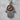 Hamsa Carnelian Sun Pendant, oxidized silver, product display view