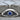 Evil Eye Sapphire Arc Pendant, oxidized silver product photo