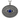 Evil Eye Lapis Rays Pendant, oxidized silver, front view on white