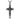 INRI Crucifix Beveled Pendant, oxidized silver, front view on white background