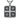 jerusalem cross quartered pendant, oxidized silver, front view on white