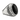 Zulfikar Onyx Shoulder Ring, front view on white