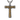 Franciscan tau corded pendant, oxidized finish, front view on white background