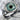 Evil Eye Woven Shoulder Ring, oxidized silver, angled front view