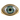 Evil Eye Midnight Halo Ring, gold vermeil, front view on white