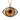 Evil eye honey lens pendant, gold vermeil, front view on white