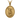 Choose Your Saint Oval Pendant, gold vermeil, front view on white