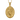 Saint Michael Scales Pendant, gold vermeil, front view on white background