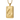 Ace spade enamel pendant in gold vermeil, front view on white