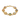 Seven chakra lotus link bracelet, front view on white