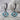 Evil Eye Turquoise Hoop Earring, oxidized silver, product photo