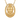 Buddha Face Halo Pendant, gold vermeil, front view on white