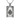 Ace Spade Cathedral Pendant, oxidized silver, front view on white background