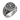 Helm Of Awe Raven Ring, front view on white background