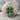Four Leaf Enamel Medallion Pendant, two-tone finish product photo