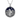 Mountain Lake Dusk Pendant, front view on white background