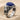 Aries Lapis Lazuli Ring, oxidized silver, angled product photo