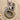 Capricorn Coiled Tail Pendant, two-tone finish, product photo
