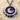 Crescent Moon Wax Seal Pendant, oxidized silver, studio product photo
